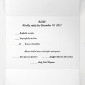 Micro weddding + sla de datumcombinatie drivoudig drieluik programma (Binnenkant midden)