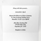 Micro weddding + sla de datumcombinatie drivoudig drieluik programma (Binnenzijde eerst)