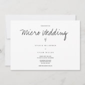 Micro Wedding Black White horizontaal (Voorkant)
