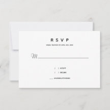 Micro Wedding Black White Typografie Small Minimal