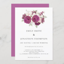 Micro Wedding Bourgogne Bloemen Roos Roze