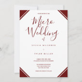 Micro Wedding Burgundy Corners Typografie (Voorkant)