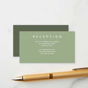 Micro Wedding Sage Small Reception Info Informatiekaartje