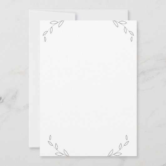 Micro Wedding White Gray Leaves (Achterkant)