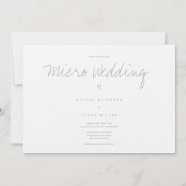 Micro Wedding White Grey Horizontal