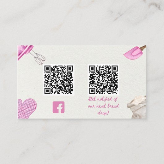 Microbakkerij-visitekaartje van zuurdesem visitekaartje (Achterkant)