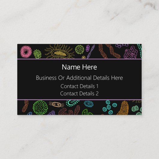 Microben Visitekaartje (Achterkant)