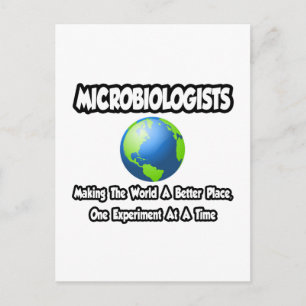 Microbiologen...De wereld verbeteren Briefkaart