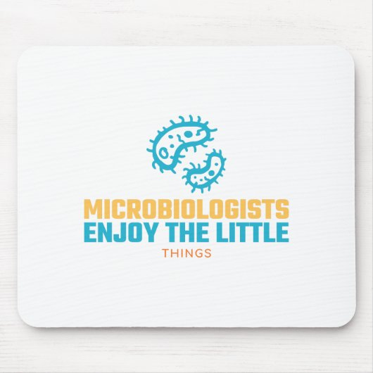 Microbiologen Enjoy The Little Things Muismat (Voorkant)