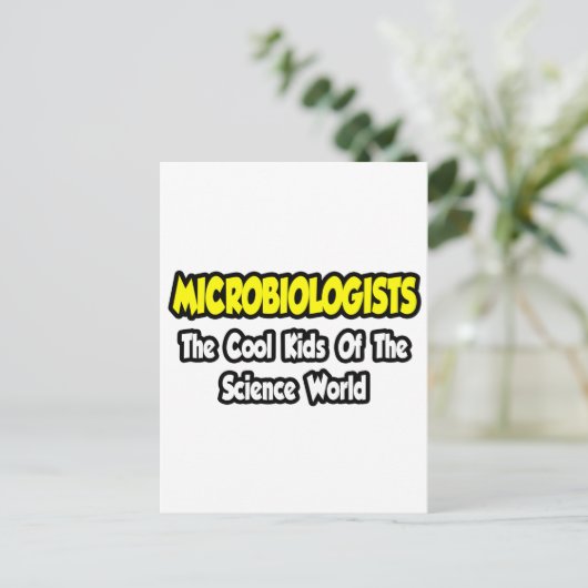 Microbiologen... Koel Kinderen van Science World Briefkaart (Staand voorkant)