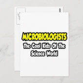 Microbiologen... Koel Kinderen van Science World Briefkaart (Voorkant / Achterkant)