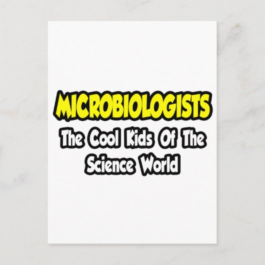 Microbiologen... Koel Kinderen van Science World Briefkaart (Voorkant)