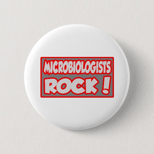 Microbiologen Rock! Ronde Button 5,7 Cm (Voorkant)