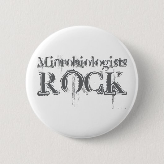 Microbiologen Rock Ronde Button 5,7 Cm (Voorkant)