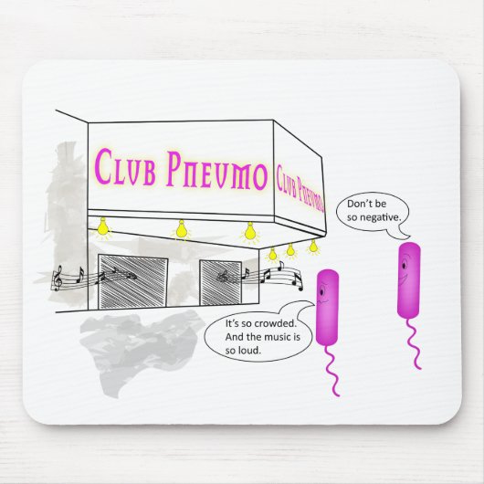 Microbiologie Cartoon Muismat (Voorkant)