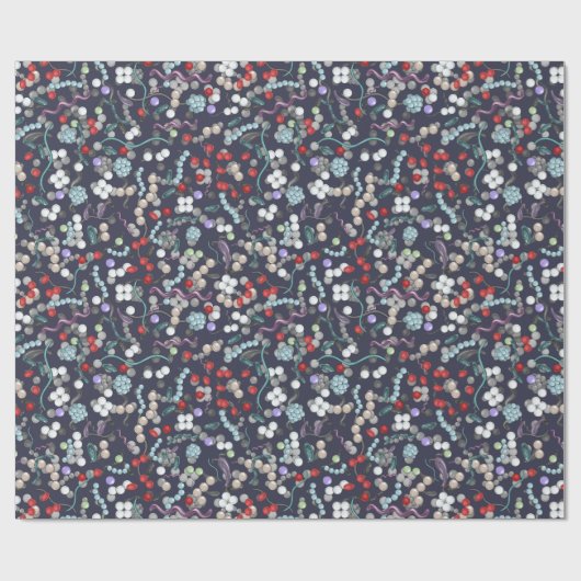 Microbiologie celvormen cadeaupapier (Vlak)