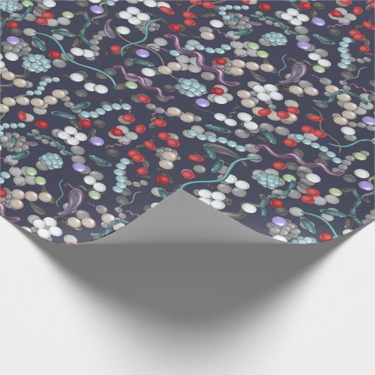 Microbiologie celvormen cadeaupapier (Hoek)