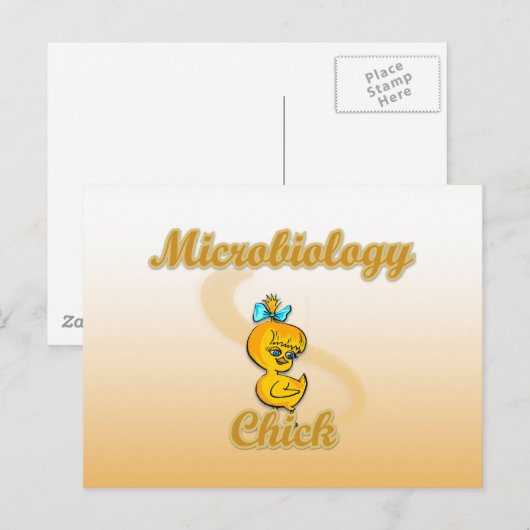 Microbiologie Chick Briefkaart (Voorkant / Achterkant)