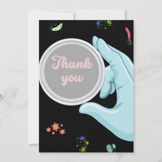 Microbiologie Dank je Bedankkaart (Voorkant)