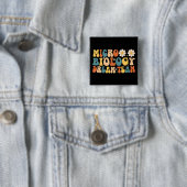 Microbiologie Dream Team Vierkante Button 5,1 Cm (In situ)