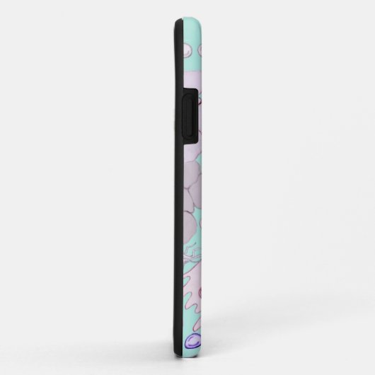 Microbiologie in blauw Case-Mate iPhone case (Achterkant/rechts)