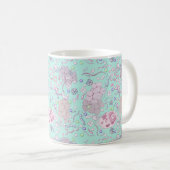 Microbiologie in blauw koffiemok (Voorkant rechts)