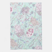 Microbiologie in blauw theedoek (Verticaal)