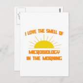 Microbiologie in de ochtend briefkaart (Voorkant / Achterkant)