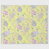 Microbiologie in geel cadeaupapier (Vlak)