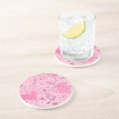 Microbiologie in roze zandsteen onderzetter (Zijkant)