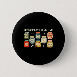 Microbiologie Is Mijn Jam Bycteria En Cellen Biolo Ronde Button 5,7 Cm