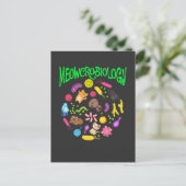 Microbiologie Kat Lover Scientist Cute Kitten Briefkaart (Staand voorkant)
