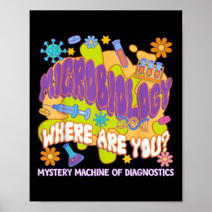 Microbiologie Mystery Machine van Diagnostics Lab Poster