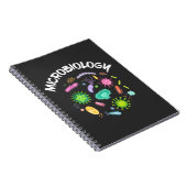 Microbiologie Scientist Bacteria Microscope Notitieboek (Rechterzijde)