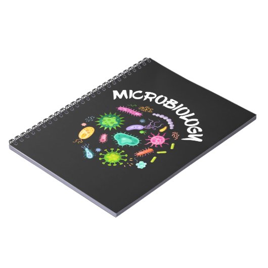 Microbiologie Scientist Bacteria Microscope Notitieboek (Linkerzijde)