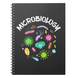 Microbiologie Scientist Bacteria Microscope Notitieboek
