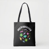 Microbiologie Scientist Bacteria Microscope Tote Bag (Voorkant)
