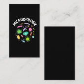 Microbiologie Scientist Bacteria Microscope Visitekaartje (Voorkant / Achterkant)