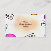 Microbiologie + Splatter Visitekaartjes (Achterkant)