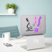 Microbiologie Sticker (Laptop op bureau)