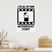 Microbiologie Stunts Poster (Keuken)
