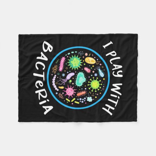 Microbiologie Wetenschapsleraar Fleece Deken (Voorkant (Horizontaal))