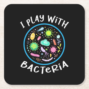 Microbiologie Wetenschapsleraar Kartonnen Onderzetters