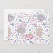 Microbiologisch patroon briefkaart (Voorkant / Achterkant)