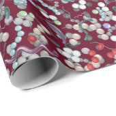 Microbiologisch patroon cadeaupapier (Rol Hoek)