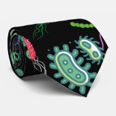 Microbiologisch patroon stropdas (Opgerold)