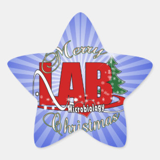 MICROBIOLOGISCHE CHRISTMAS MEDISCH LABORATORIUMTEK STER STICKER