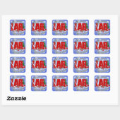 MICROBIOLOGISCHE CHRISTMAS MEDISCH LABORATORIUMTEK VIERKANTE STICKER (Vel)