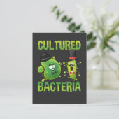 Microbiologische cultuur Bacteria Science Pun Briefkaart (Staand voorkant)