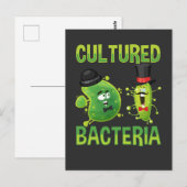 Microbiologische cultuur Bacteria Science Pun Briefkaart (Voorkant / Achterkant)